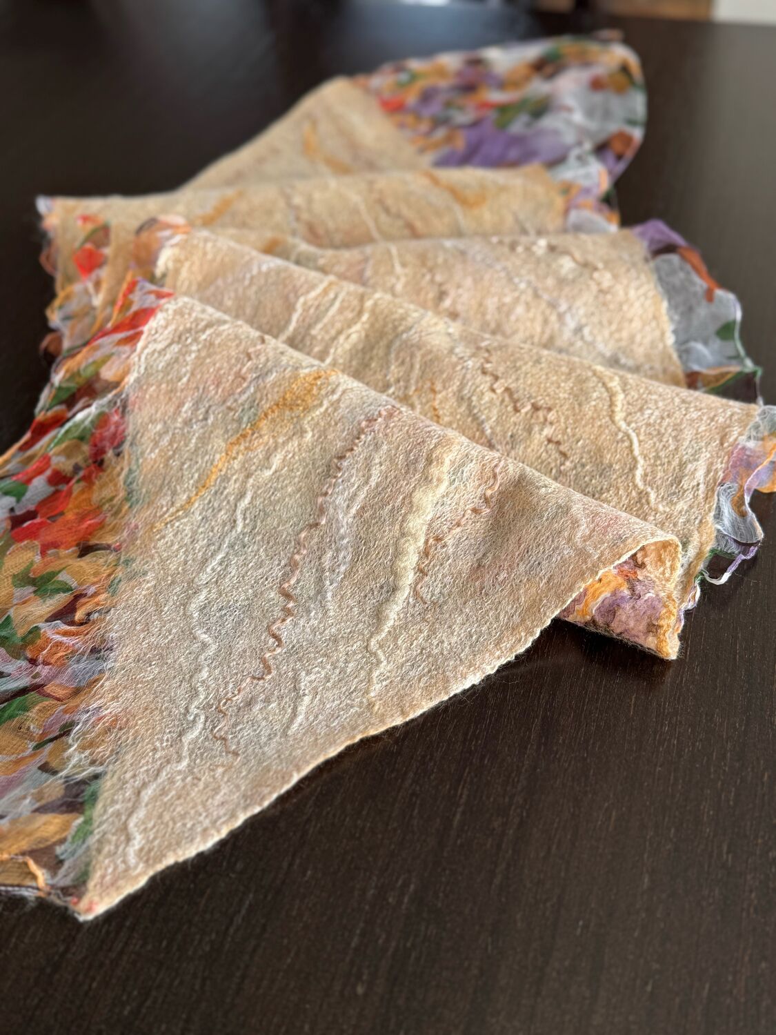 Шарфик валяный «Нежность» — изображение 8