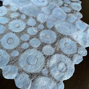 Палантин валяный из шерсти и шёлка Небо