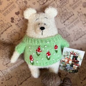 Мишка вязаный
