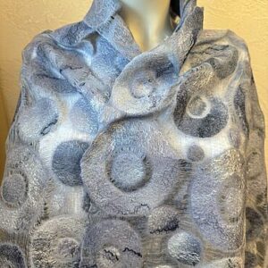 Палантин валяный «Светло-серый»